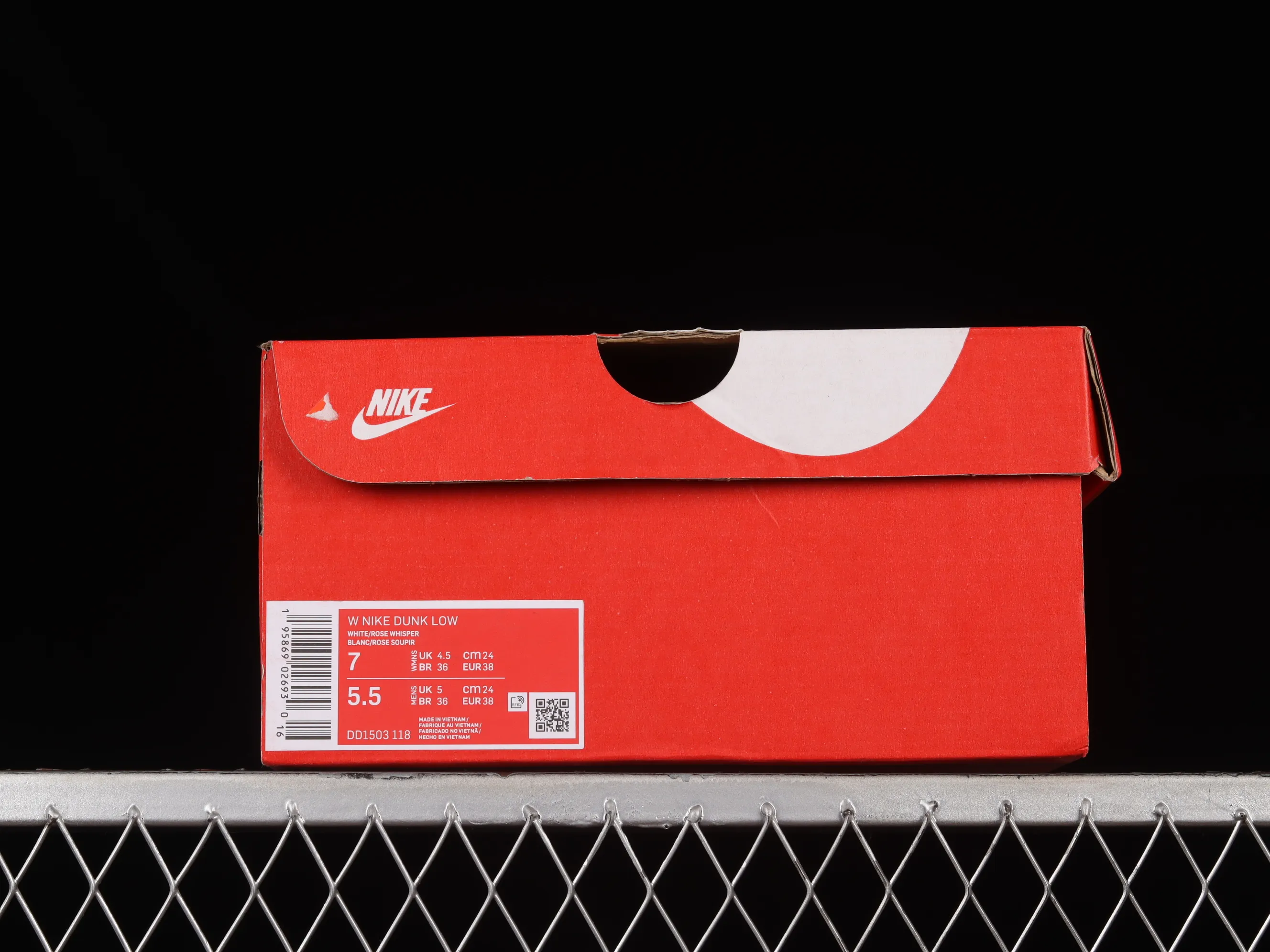 All categories Nk SB Dunk series Nk SB Dunk Low low-top sneakers Nk Dunk Low white and pink customized version of deconstructed strap casual sneakers DD1503-118